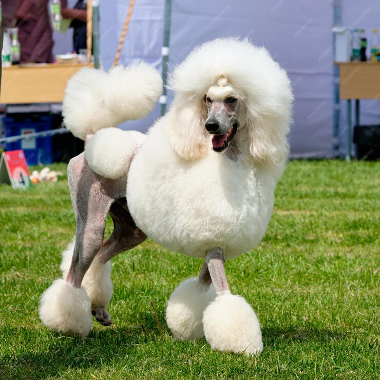 Corte de pelo león para caniche